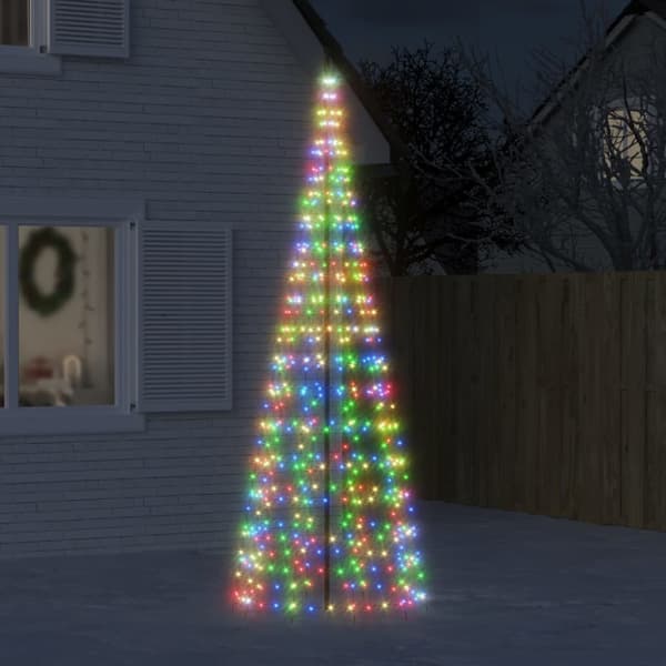 LED julgran 550 LEDs färgglad 300 cm