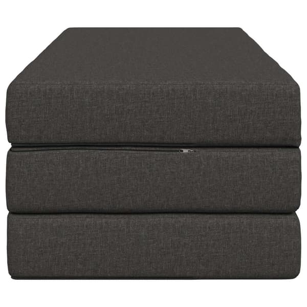 Fällbar Soffbed 160 x 67 x 45 cm Mörkgrå