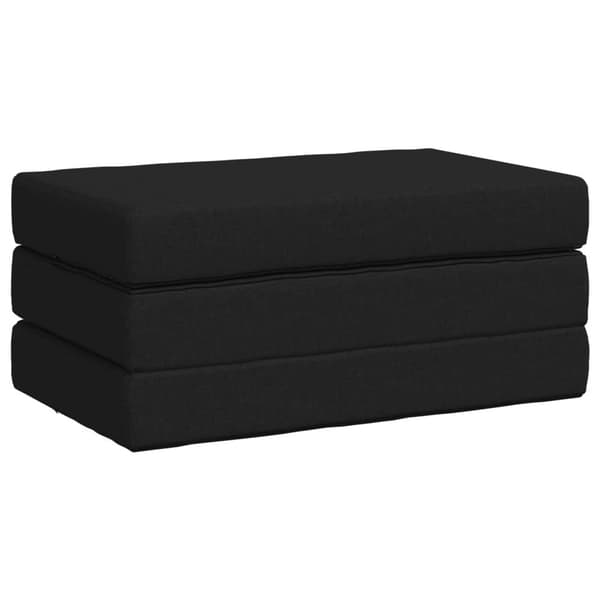 Fällbar Soffbed 100 x 67 x 45 cm Svart