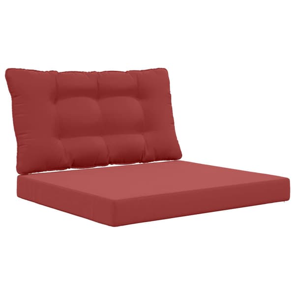Utomhus Soffa Kudde 2 pcs Vinröd Polyester