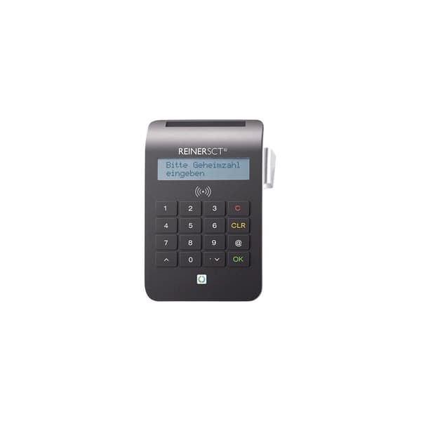 ReinerSCT CyberJack RFID Komfort - Lettore Di Smart Card USB Con Display LCD, Certificato Per Firma Digitale E ZKA-Secoder
