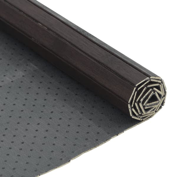 Matta rektangulär mörkbrun 70x100 cm bambu