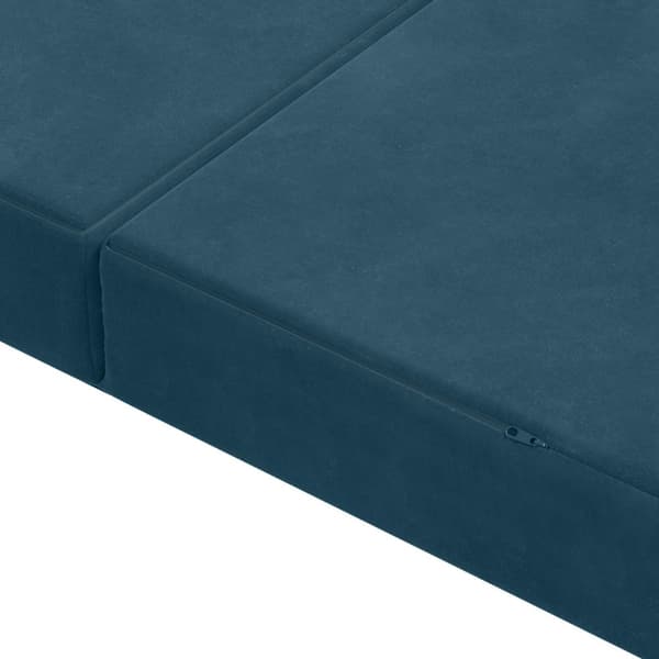 Fällbar Soffbed 140 x 67 x 45 cm Blå