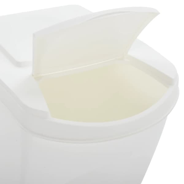Stapelbara soptunnor 3 st vit 75 L polypropen