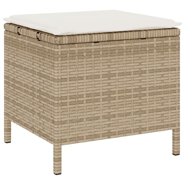 Trädgårdsmöbelset Beige konstrotting