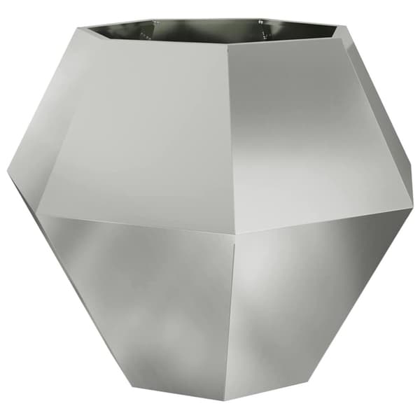Planteringskärl 2 pcs Silver 100 x 100 x 80 cm