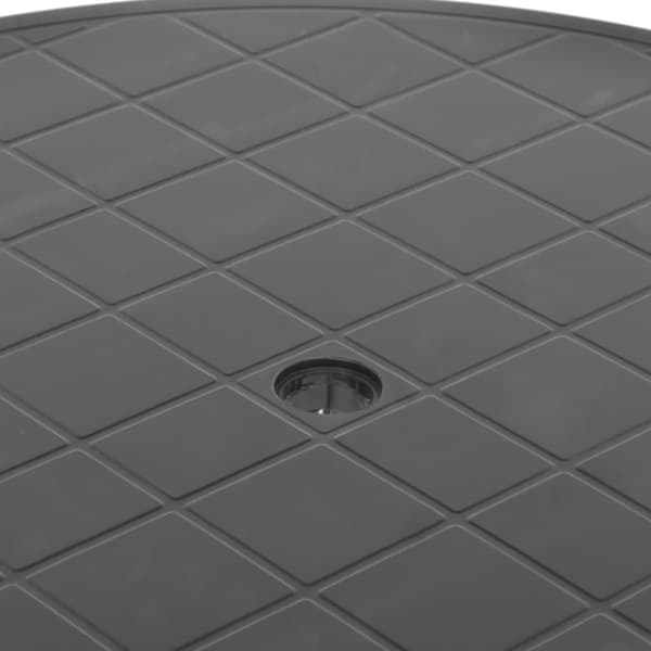 Trädgårdsbord antracit 89 cm plast