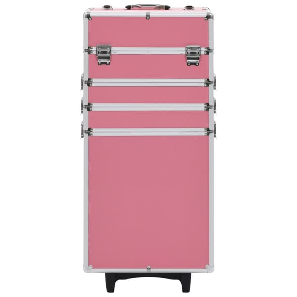 Sminklåda aluminium rosa
