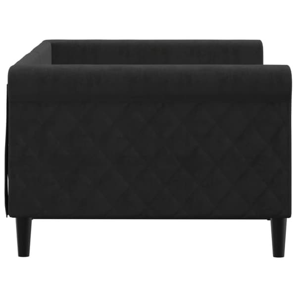 Dagbädd svart 90x190 cm sammet