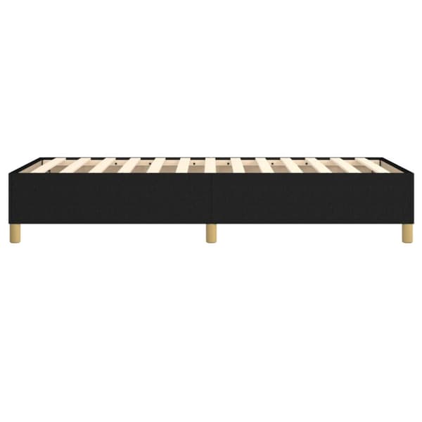 Boxspring-sängram svart 80x200 cm tyg