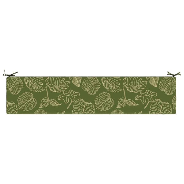 Bänk kudde SOEST 100% Polyester Bladdesign 180 x 40 x 8 cm