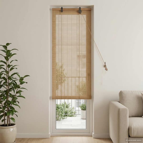 Rullgardin Brun 50 x 220 cm Bambu