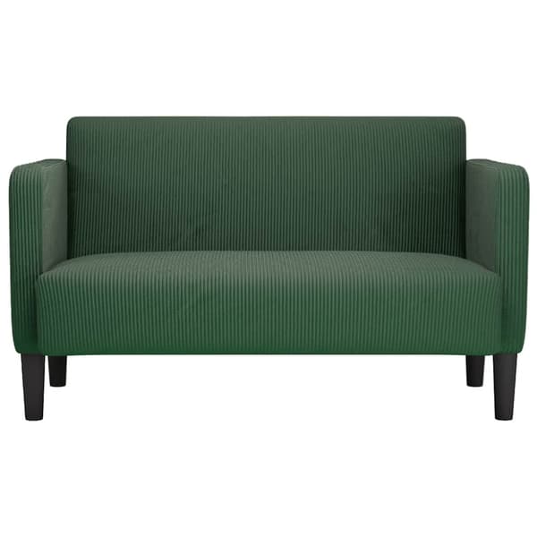 Loveseat soffa mörkgrön 109 cm manchestertyg