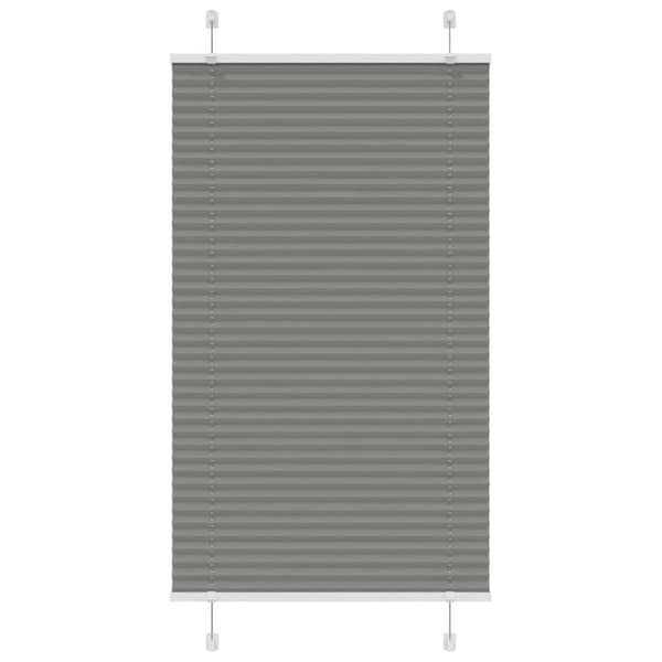 Plisserad persienn antracit 80x100cm tyg bredd 79,4cm polyester