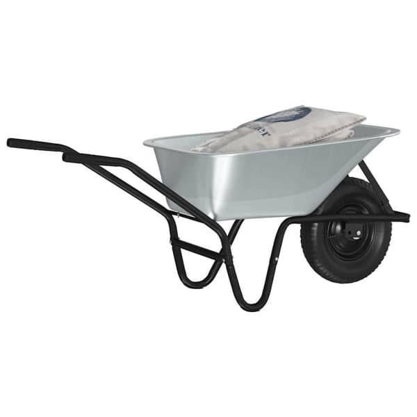 Vagn Silver och svart 141 x 60 x 57 cm Stål