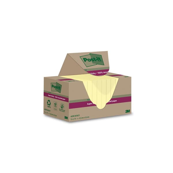 Notes POST-IT SS47,6x47,6mm re gul 12/fp