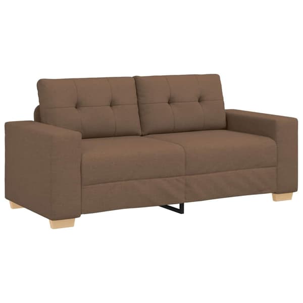 Tvåsitssoffa brun 180x77x82 cm tyg