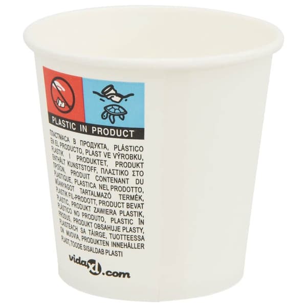 Kaffekoppar i papper 1000 st 4oz 100ml vit