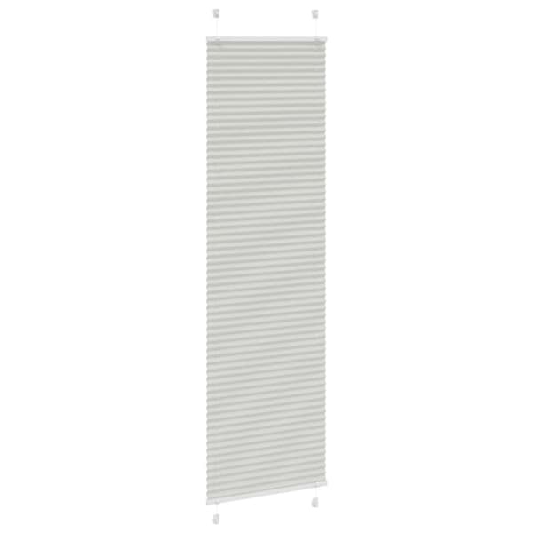 Plisserad persienn ljusgrå 55x200cm tyg bredd 54,4cm polyester