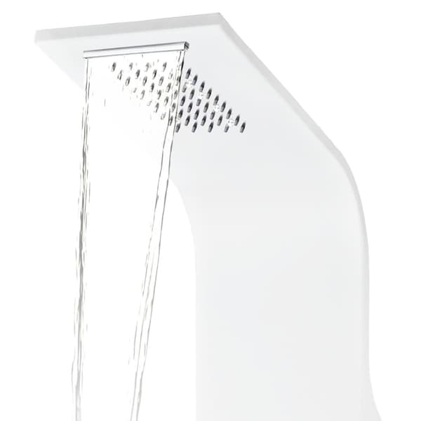 Duschpanel aluminium 20x44x130 cm vit