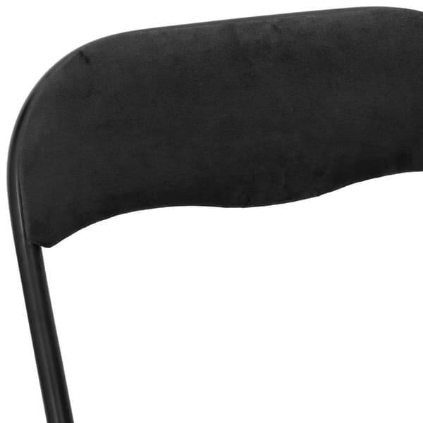 Fällstol 2 pcs Svart 48 x 44 x 78 cm Sammet