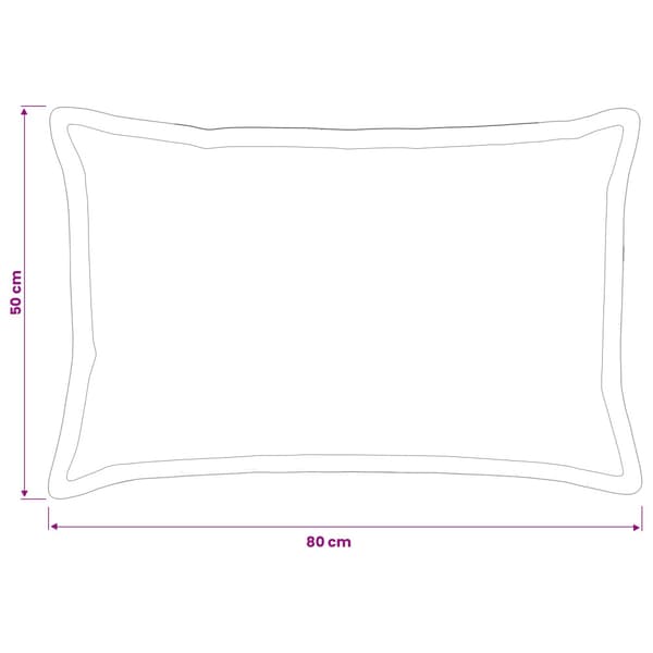 Kuddöverdrag 6 st HOUTEN Kungsblå 50 x 80 cm Polyester