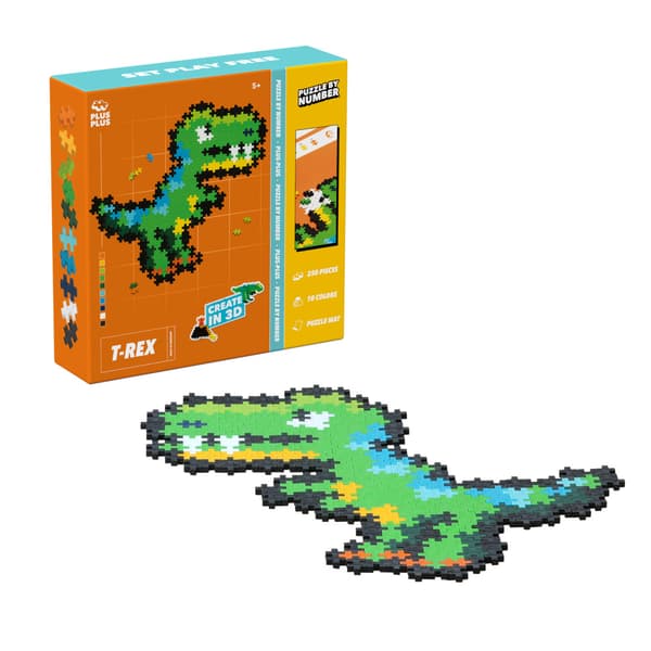Plus-Plus Puzzle By Number T-Rex 250 bitar