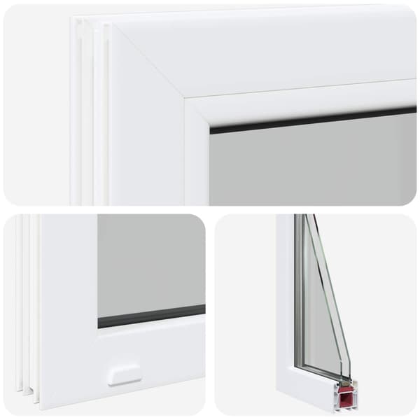 Källarfönster RISOR 35 x 55 cm PVC och glas