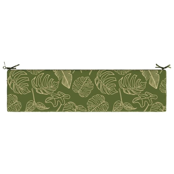 Bänk kudde SOEST 100% Polyester Bladdesign 160 x 40 x 8 cm