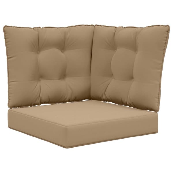Utomhus Soffa Kudde 3 pcs Taupe Polyester