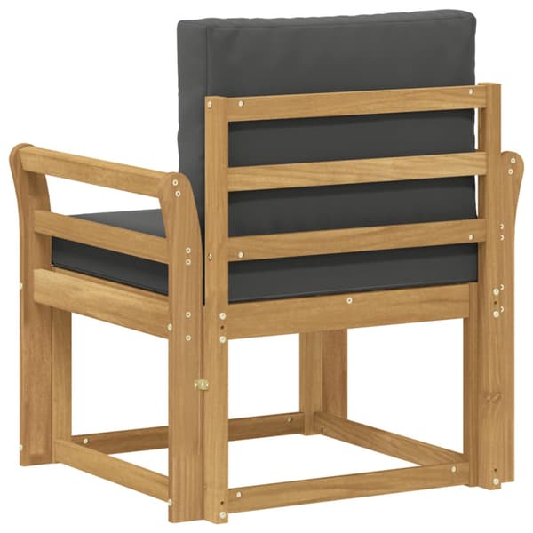 2 Stycke Utomhussoffset Polyester Vit och Antracit