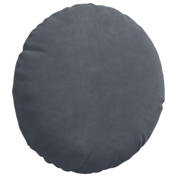 Sittkuddar 2 pcs Mörkgrå Ø30 x 13 cm Sammet