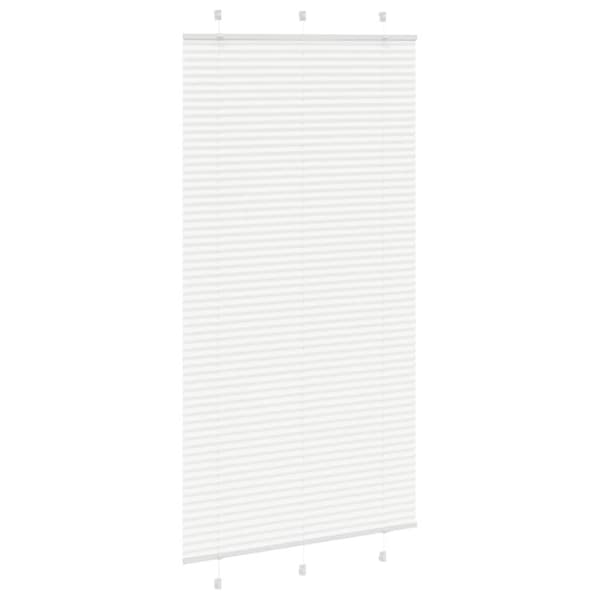 Plisserad persienn vit 110x200 cm tyg bredd 109,4cm polyester