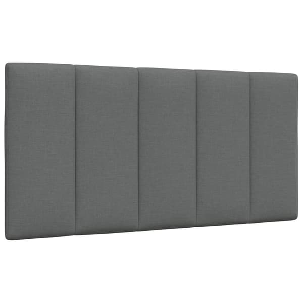 Bed Frame without Mattress "Hanko" Dark Grey 100x200 cm Fabric