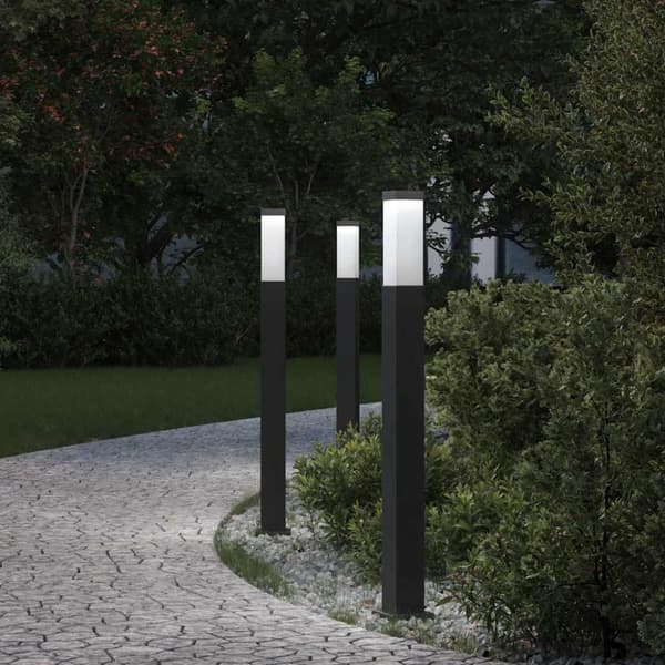 Pollare 3 st 80 cm svart IP44