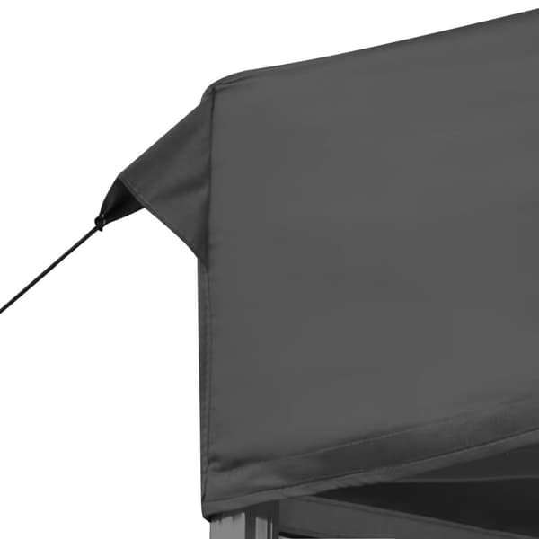 Hopfällbart partytält aluminium 6x3 m antracit