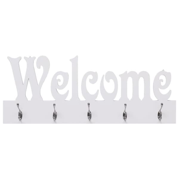 Väggkrokar WELCOME vit 74x29,5 cm
