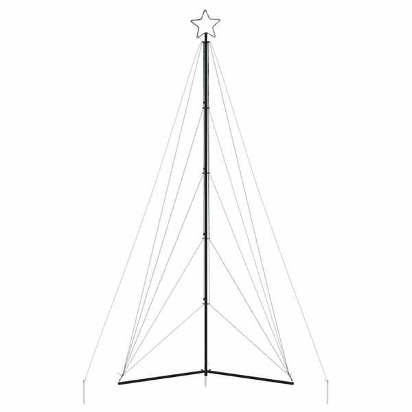 LED julgran 615 LEDs kallvit 404,5 cm