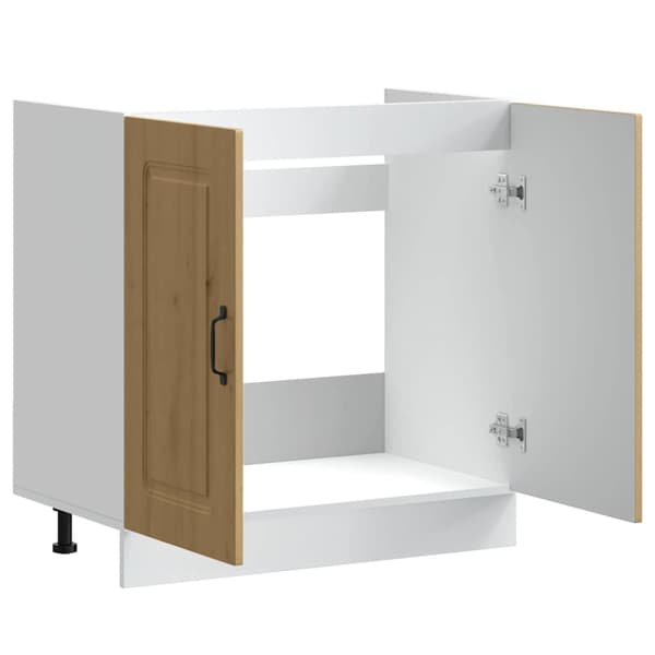 Diskbänk underskåp artisan ek 80x46x81,5 cm konstruerat trä