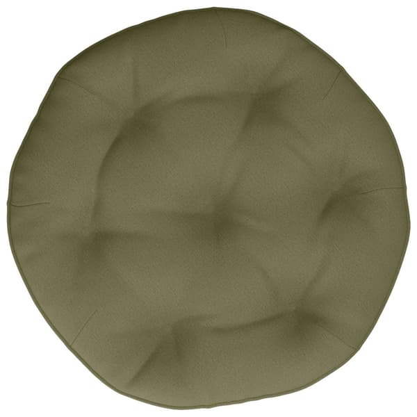 Hängstolskudde VIANEN 100% Polyester Olivgrön Ø 50 x 10 cm