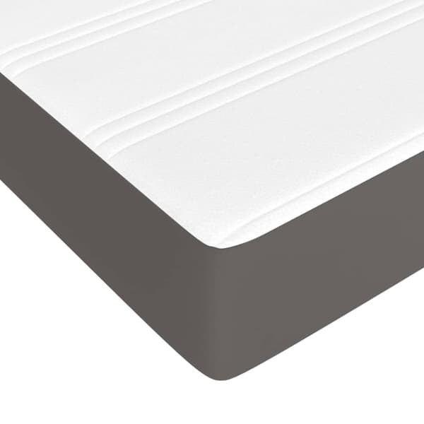 Pocketresårmadrass medium grå 90x200x20 cm konstläder