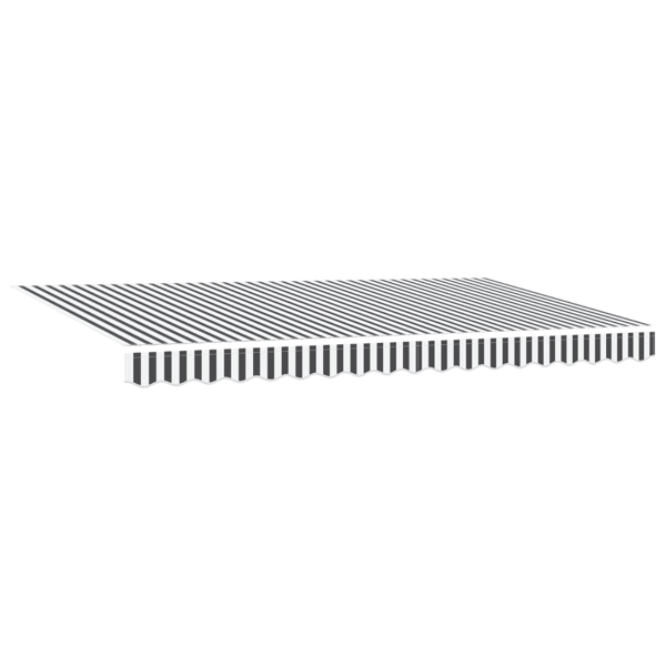 Utfällbar markis Antracit 400 x 200 cm tyg