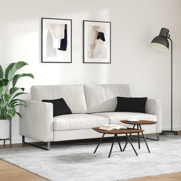 Sofakuddar 2 pcs Svart 50 x 30 cm tyg