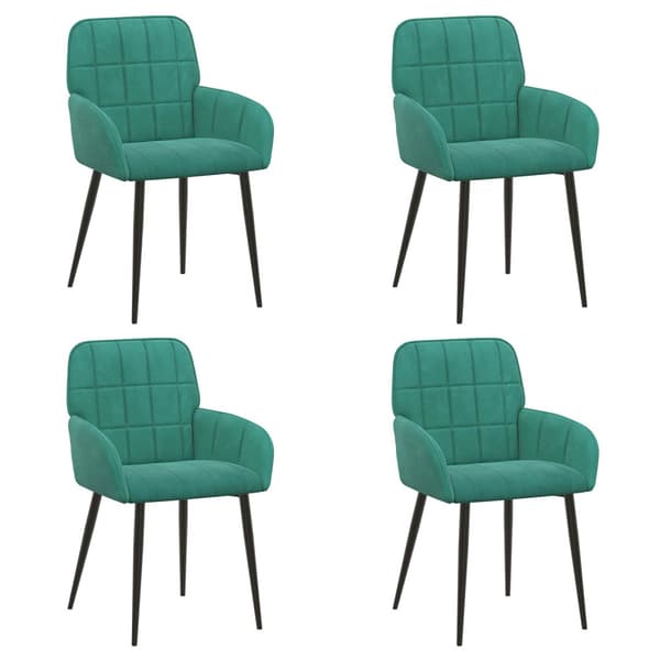 Matstolar 4 pcs Sammet Turkos 57 x 50 x 85 cm