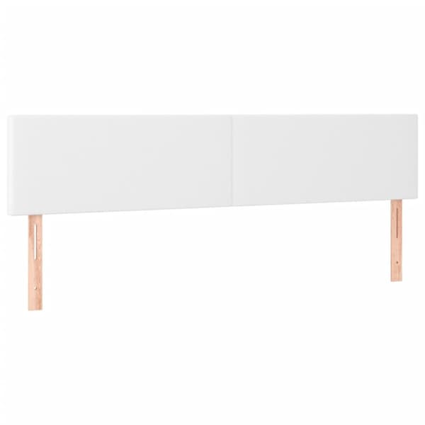 Ramsäng med madrass vit 200x200 cm konstläder