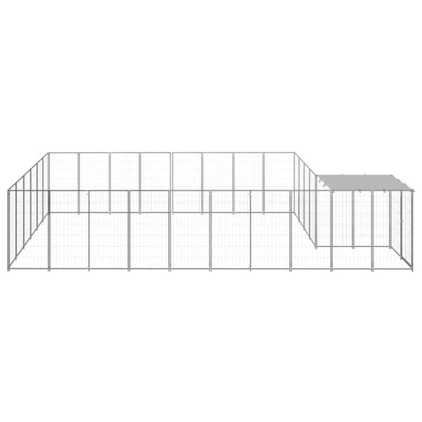 Hundgård silver 15,73 m² stål