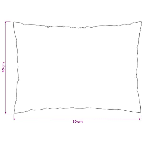 Kudde 2 st 40 x 60 cm Australiensk Ull Vit