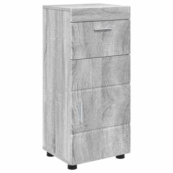 Badrumsmöbelset TULUM 4 pcs Grå Sonoma 60 x 34 x 63 cm