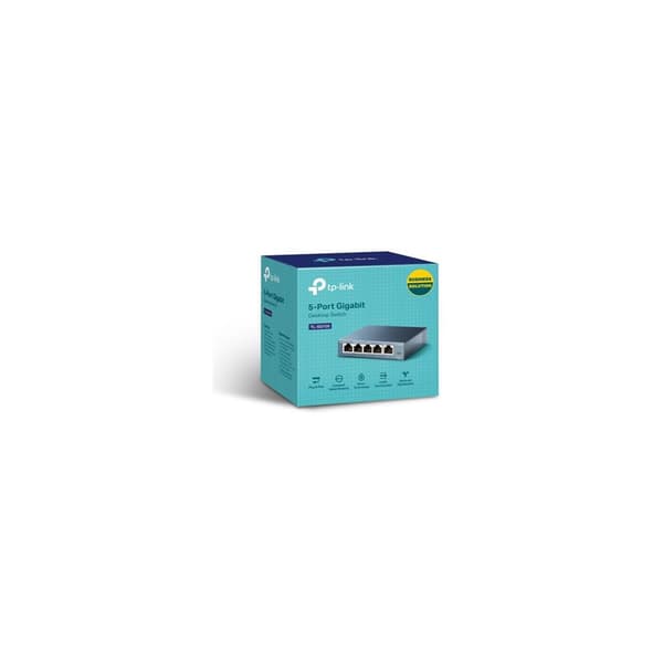 TP-Link TL-SG105 5-Port Metal Gigabit Switch - switch - 5 portar - ohanterad