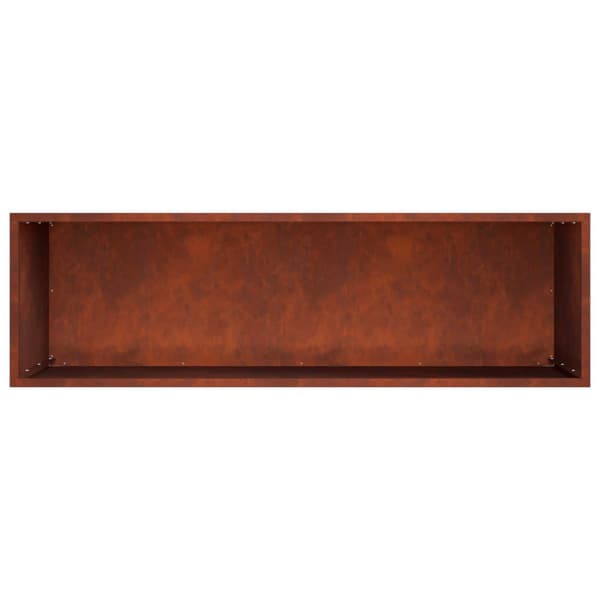 Trädgårdsplanterare 2 st Rostig 100 x 30 x 40 cm